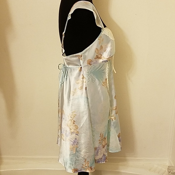 Apt.9 sx Large sequin pastel blue white brown lace - Picture 6 of 8